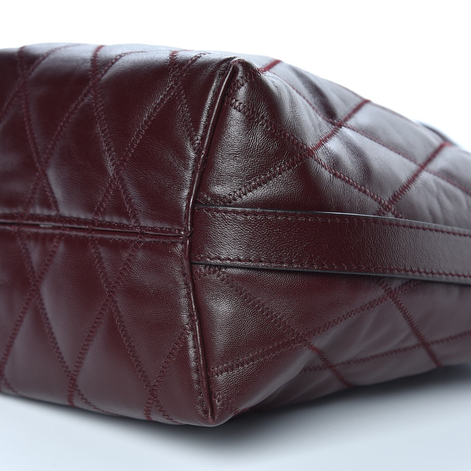 Givenchy Lambskin Quilted Mini GV Bucket Bag Aubergine 9 of 11