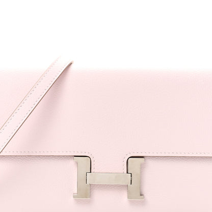Hermes Evercolor Constance Wallet To Go Mauve Pale 7 of 9