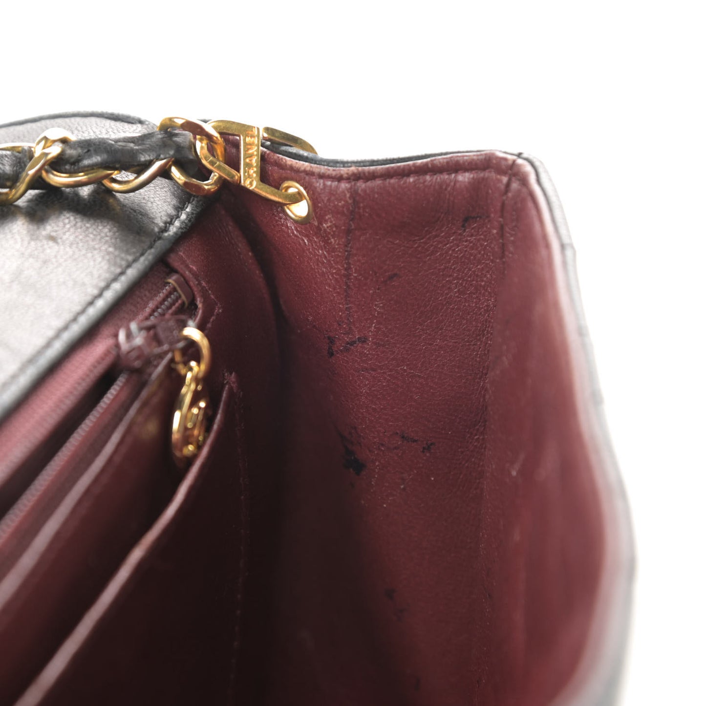 Lambskin Quilted Medium Single Flap Black