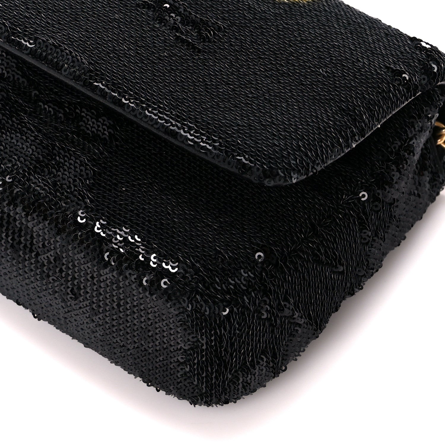 Chanel Sequin Paris Cosmopolite Dare To Disturb Flap Black Gold 10 of 11