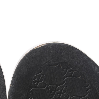 Fendi Calfskin Crocodile Embossed Karligraphy Logo Riding Boots 39 Maya 11 of 12
