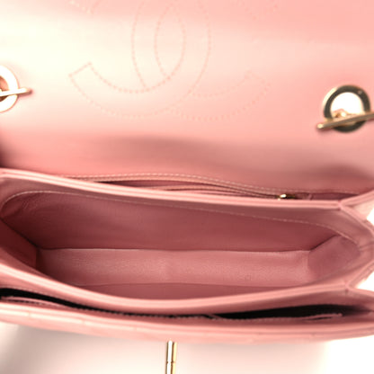 Chanel Lambskin Chevron Quilted Small Trendy CC Dual Handle Flap Bag Light Pink 5 of 9