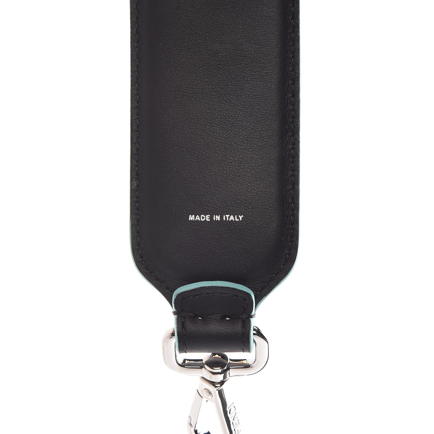 Fendi Vitello Century Fun Fair Metal Studded Mini Strap You Black Multicolor 4 of 5