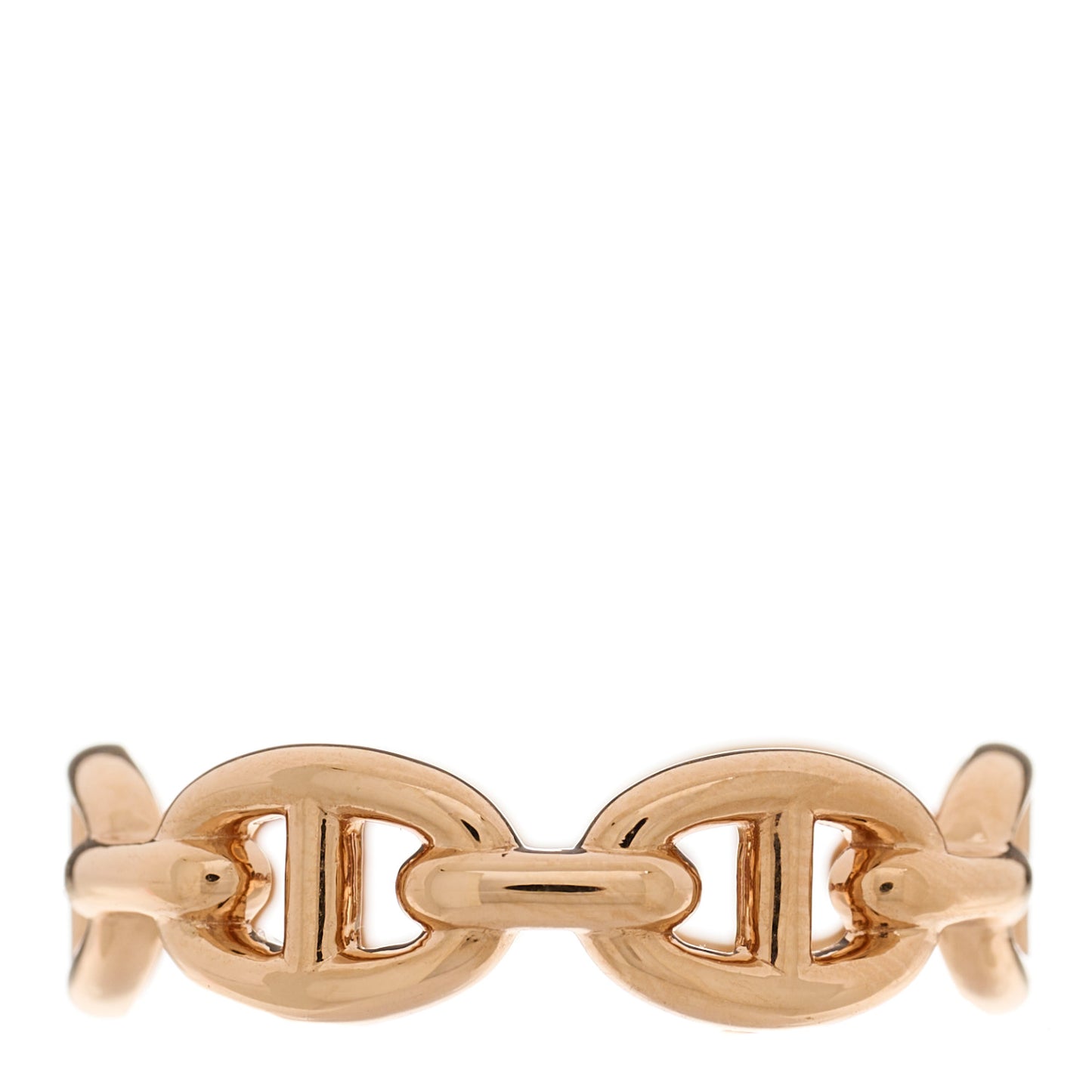 18K Rose Gold PM Chaine d'Ancre Enchainee Ring 54 6.75