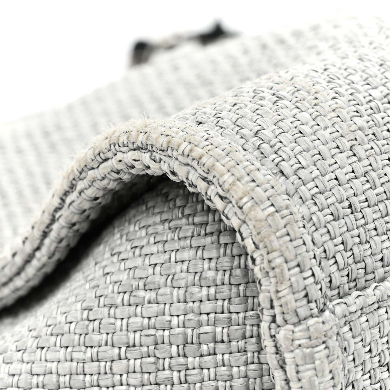 Chanel Woven Straw Raffia Small Deauville Tote Grey 10 of 10