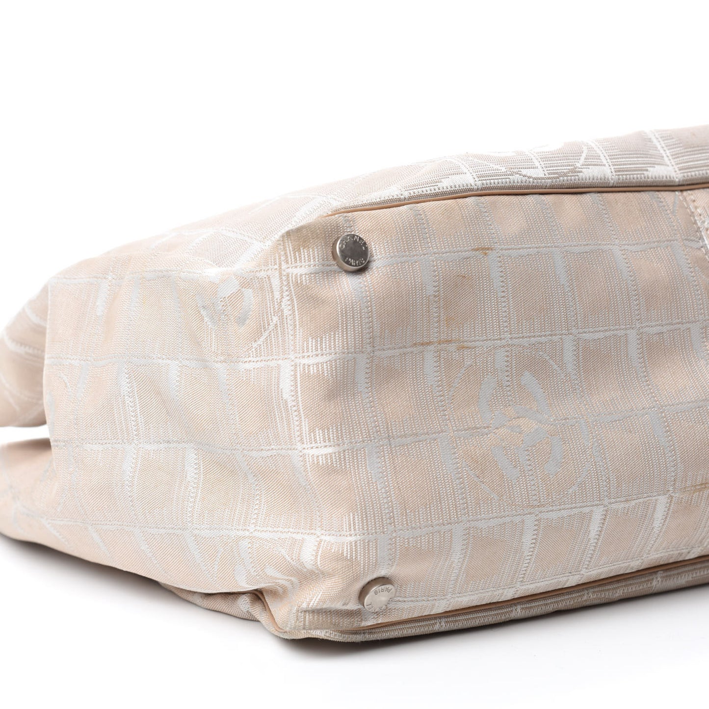 Nylon Medium Travel Tote Beige