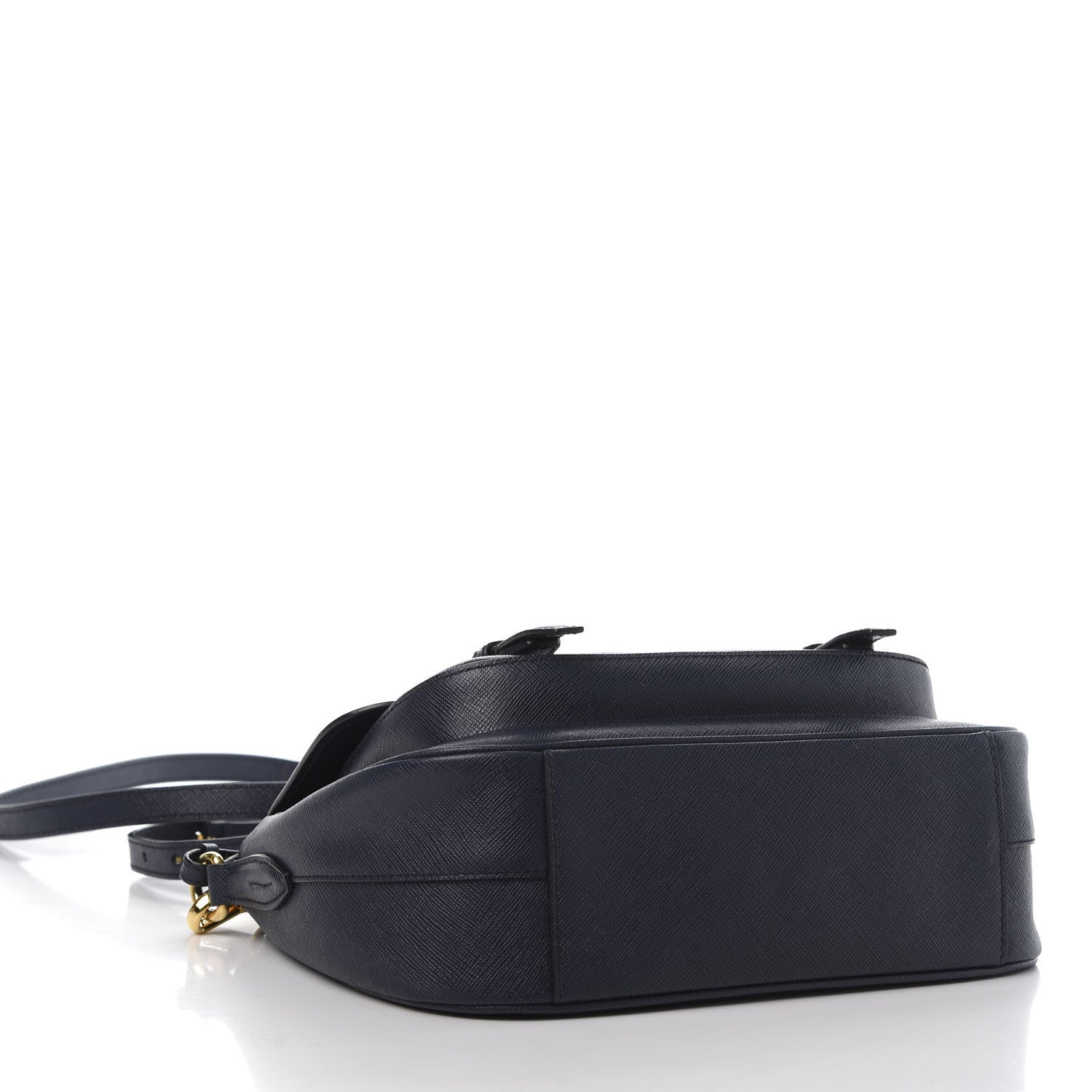 Prada Saffiano Lux Messenger Bag Baltico 4 of 16