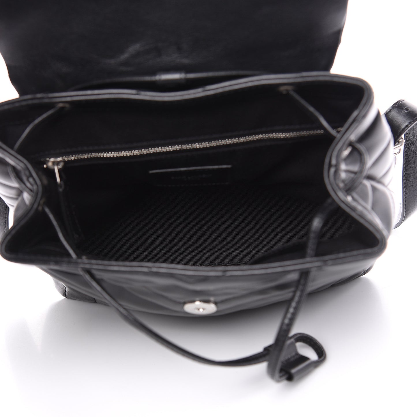 Calfskin Y Quilted Monogram Small Loulou Backpack Black