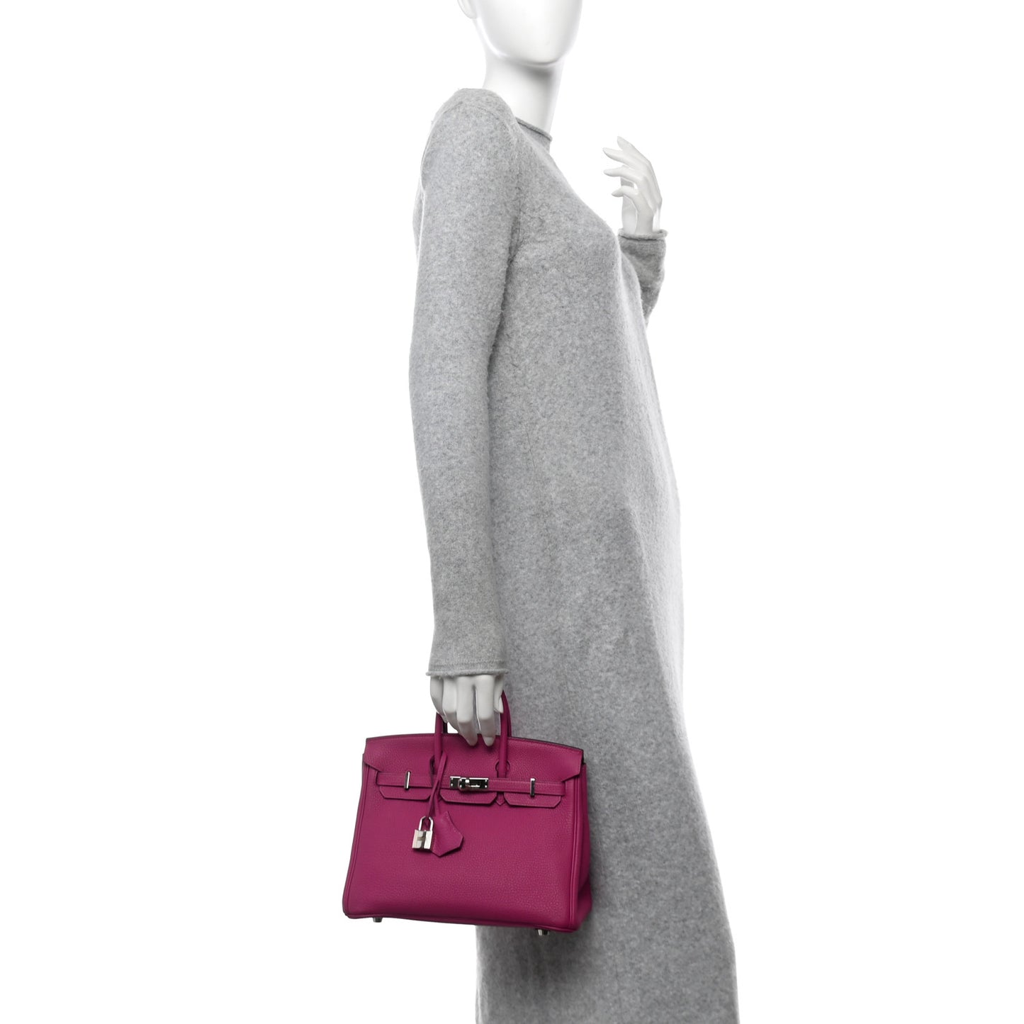 Togo Birkin 25 Rose Pourpre