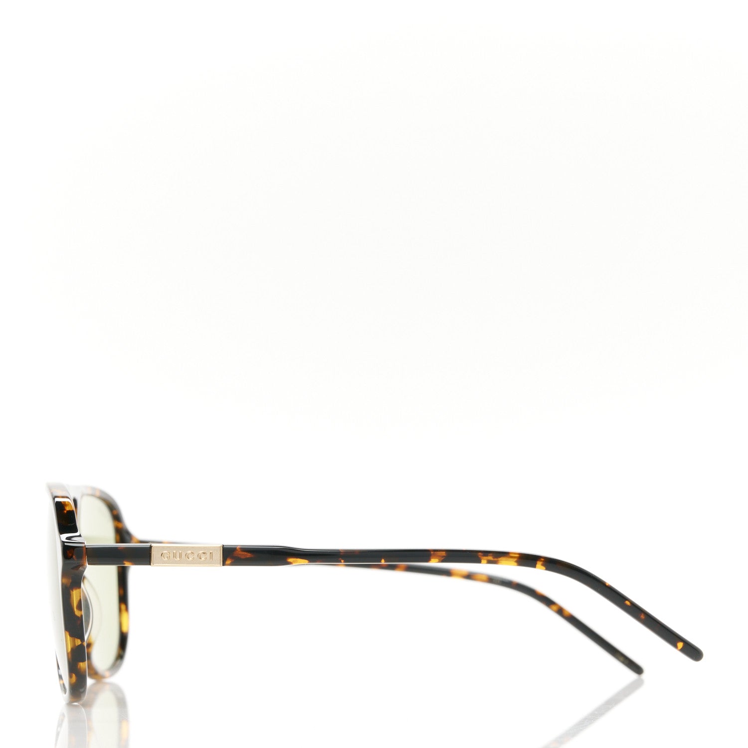 Gucci Acetate Aviator Sunglasses GG1156S Tortoise 3 of 8