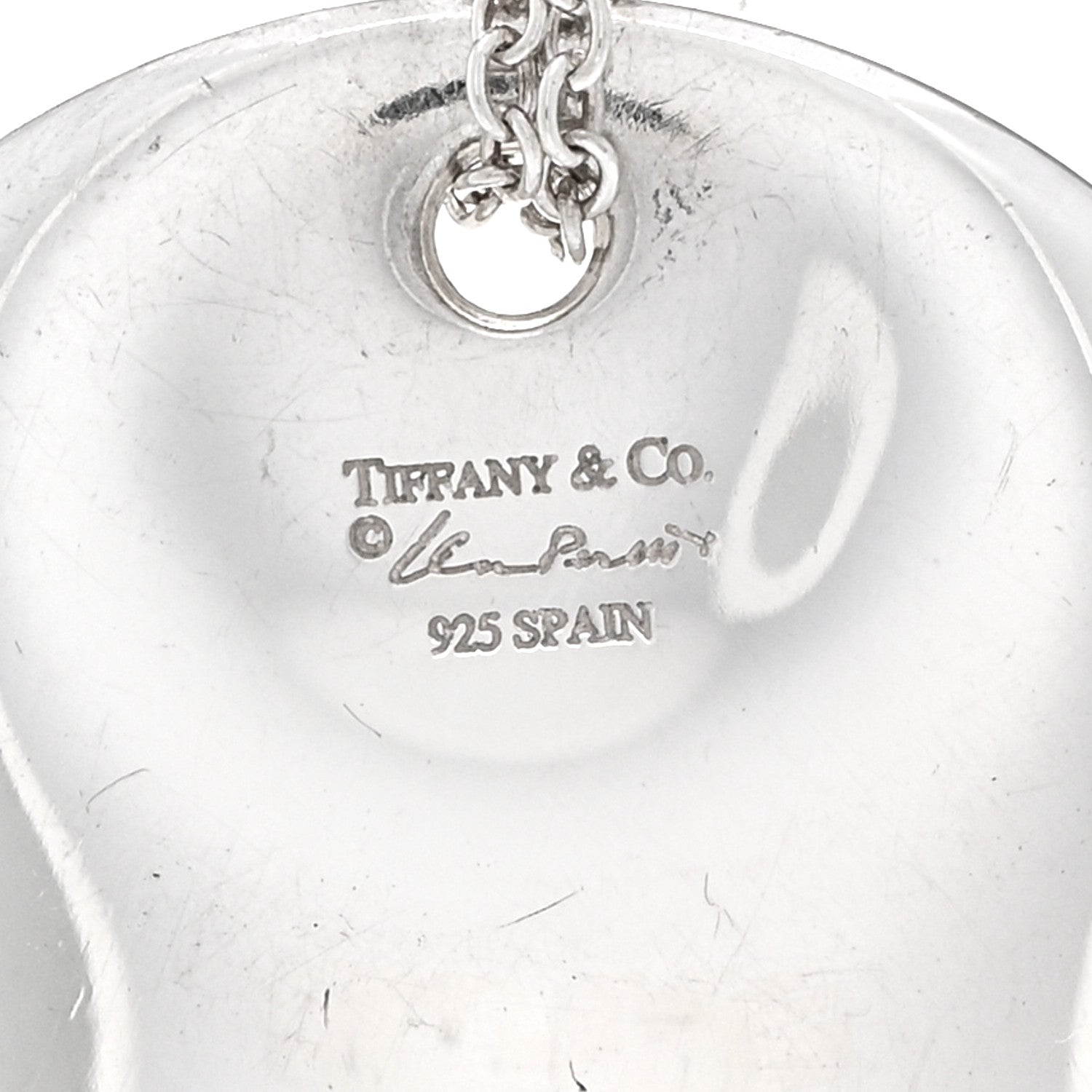 Tiffany Sterling Silver Elsa Peretti Round Disc Pendant Necklace 4 of 4