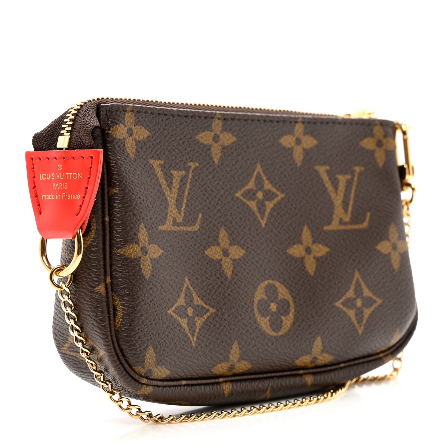 Monogram 2020 Christmas Animation Bumper Cars Mini Pochette Accessories Coquelicot