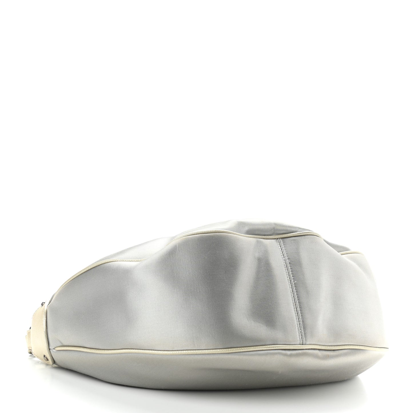 Satin Caviar CC Hobo Silver