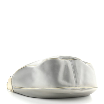 Chanel Satin Caviar CC Hobo Silver 4 of 12