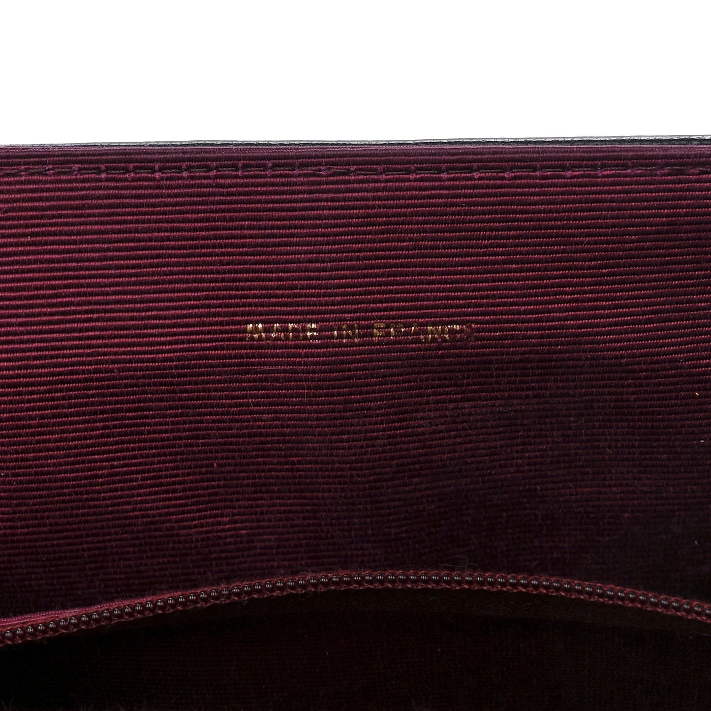 Lambskin Ribbon Stitched Small Single Flap Black