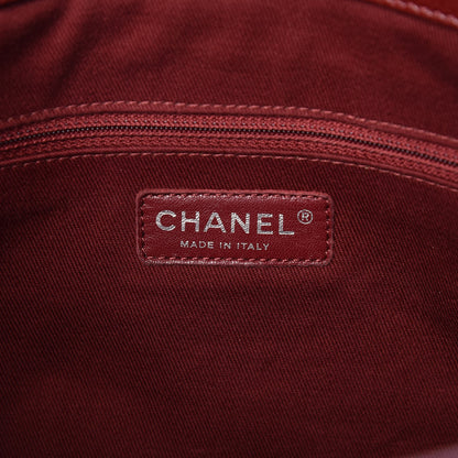 Chanel Caviar Quilted Timeless CC Soft Tote Dark Red 6 of 9
