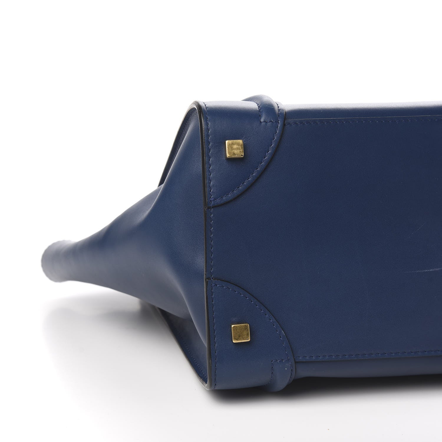 Celine Smooth Calfskin Mini Bi-Color Luggage Ocean Blue 7 of 10