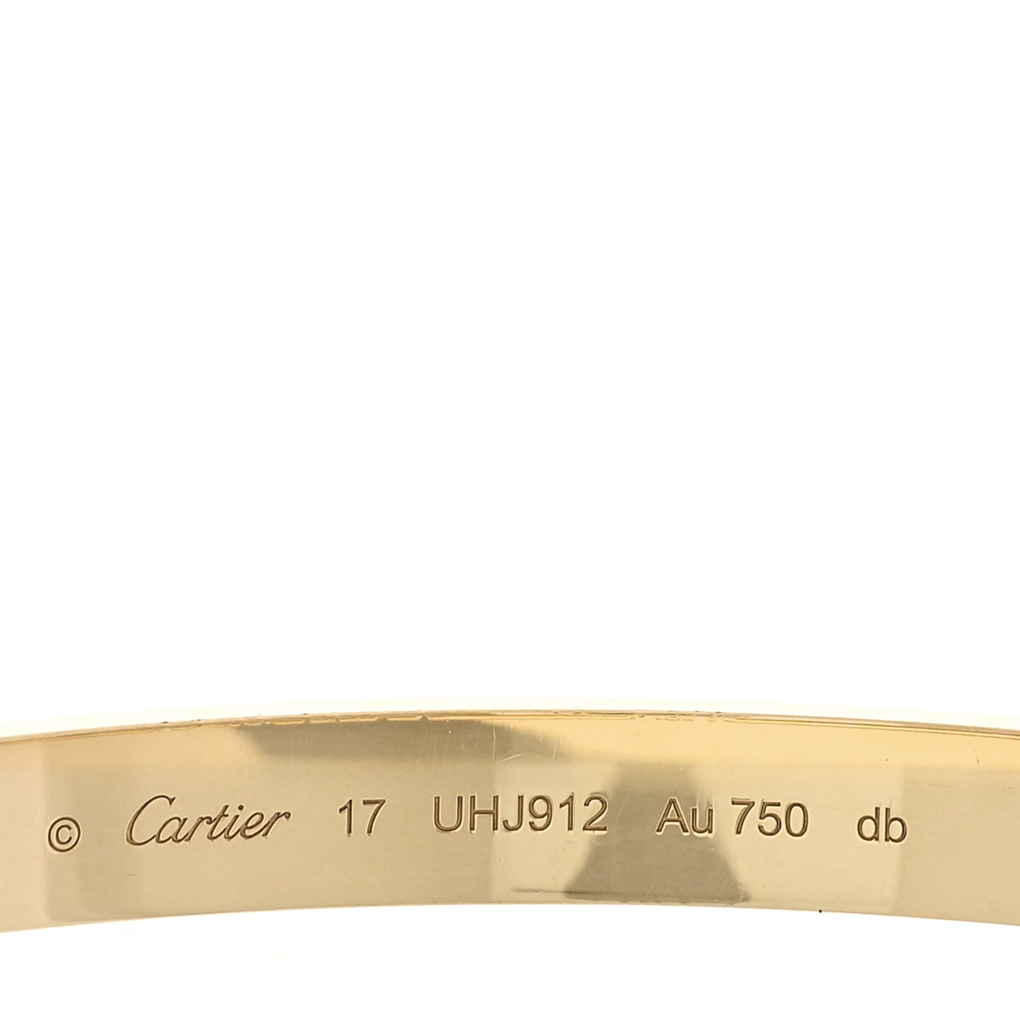 18K Yellow Gold LOVE Bracelet 17