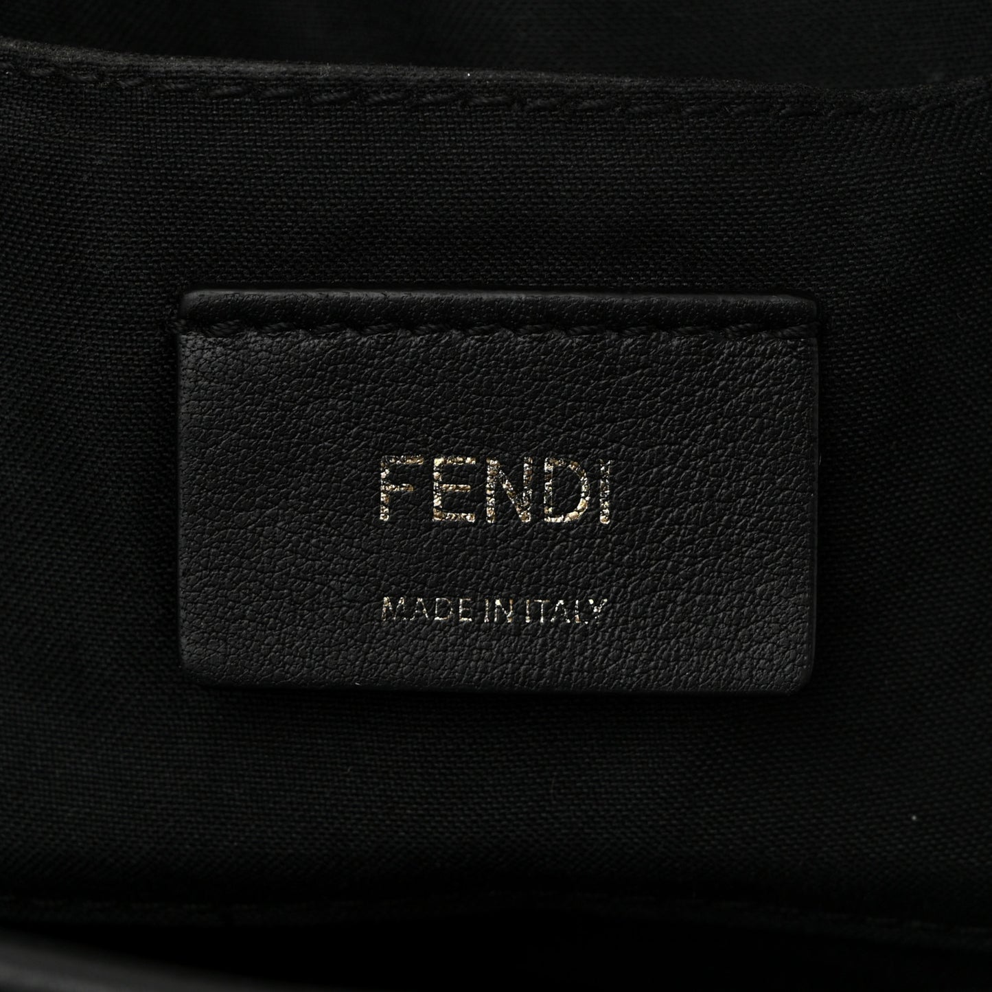 Vitello Century F is Fendi Bi-Color FF 1974 Embossed Camera Case Maya Black