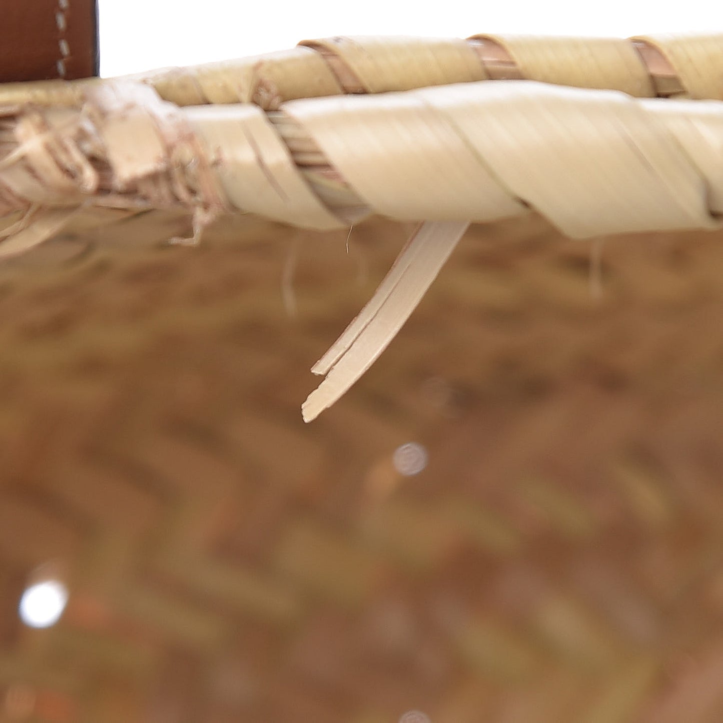 Raffia Basket Tote Bag Natural Tan