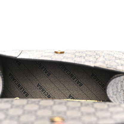 Balenciaga X GUCCI GG Supreme Monogram Small Hourglass Top Handle Bag Beige Ebony 7 of 10