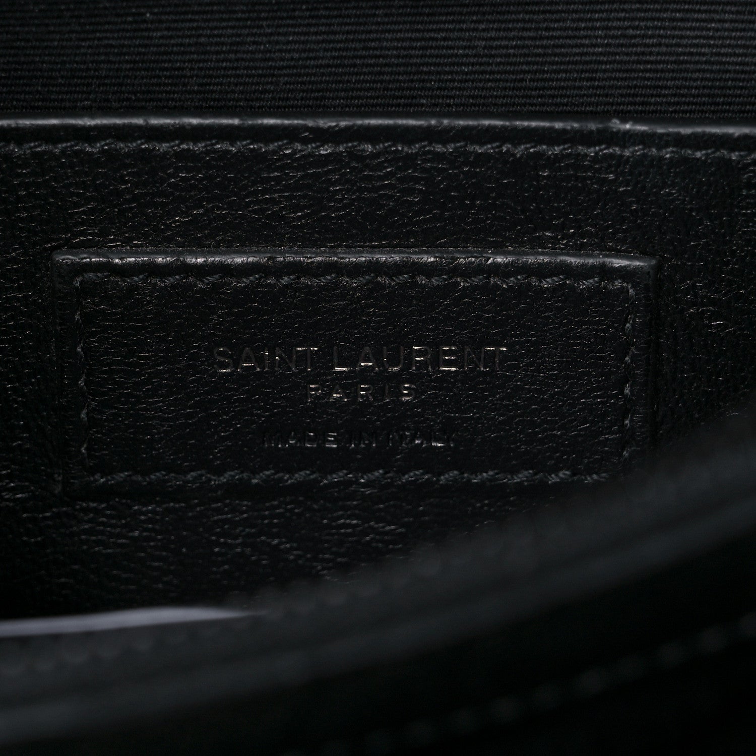 Saint Laurent Sheepskin Matelasse Chevron Monogram Monochrome Medium College Bag Black 9 of 12