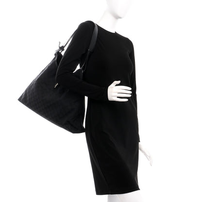 Gucci Monogram Large Shoulder Bag Black 2 of 9