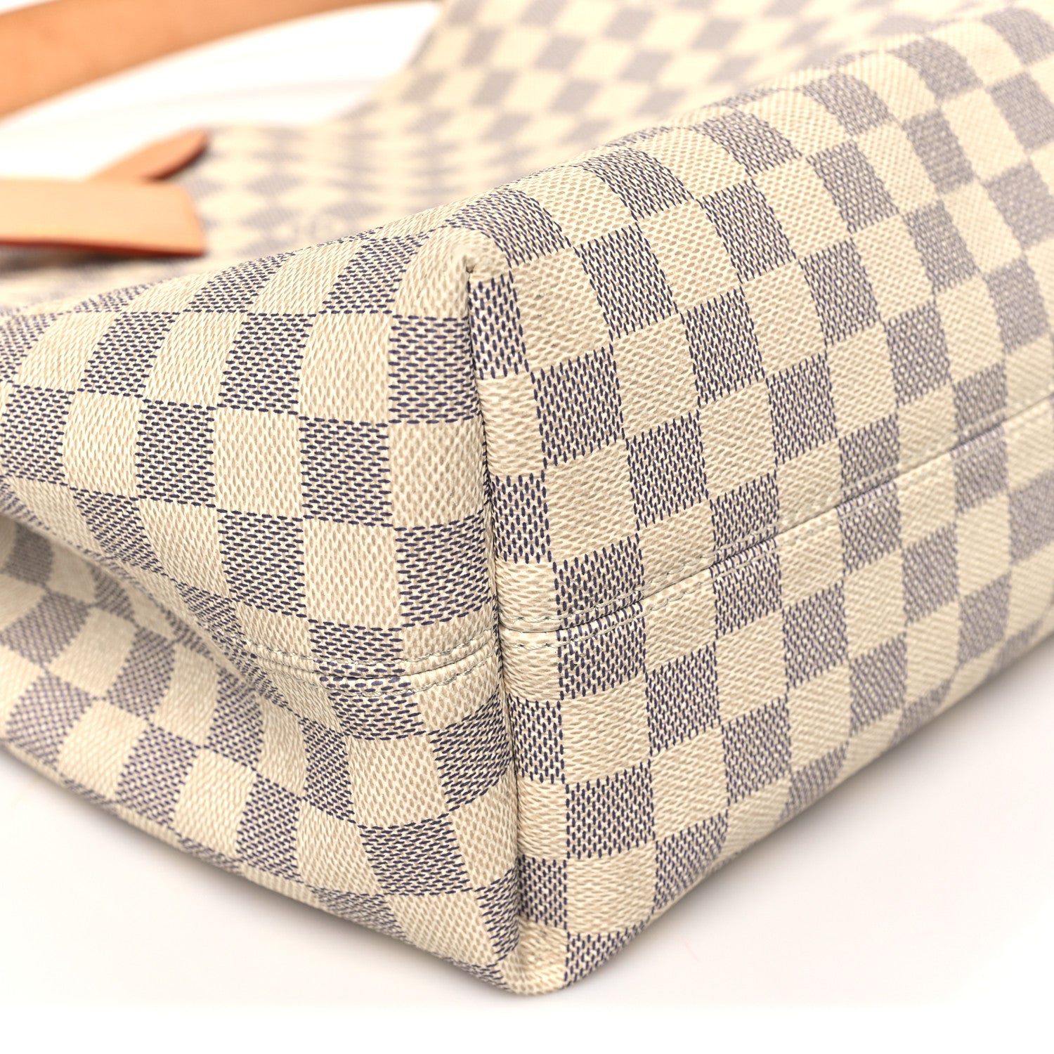 Louis Vuitton Damier Azur Graceful MM Rose Ballerine 8 of 9