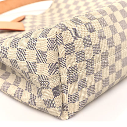 Louis Vuitton Damier Azur Graceful MM Rose Ballerine 8 of 9