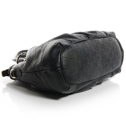 Gucci Guccissima Medium Sukey Top Handle Bag Black 4 of 9