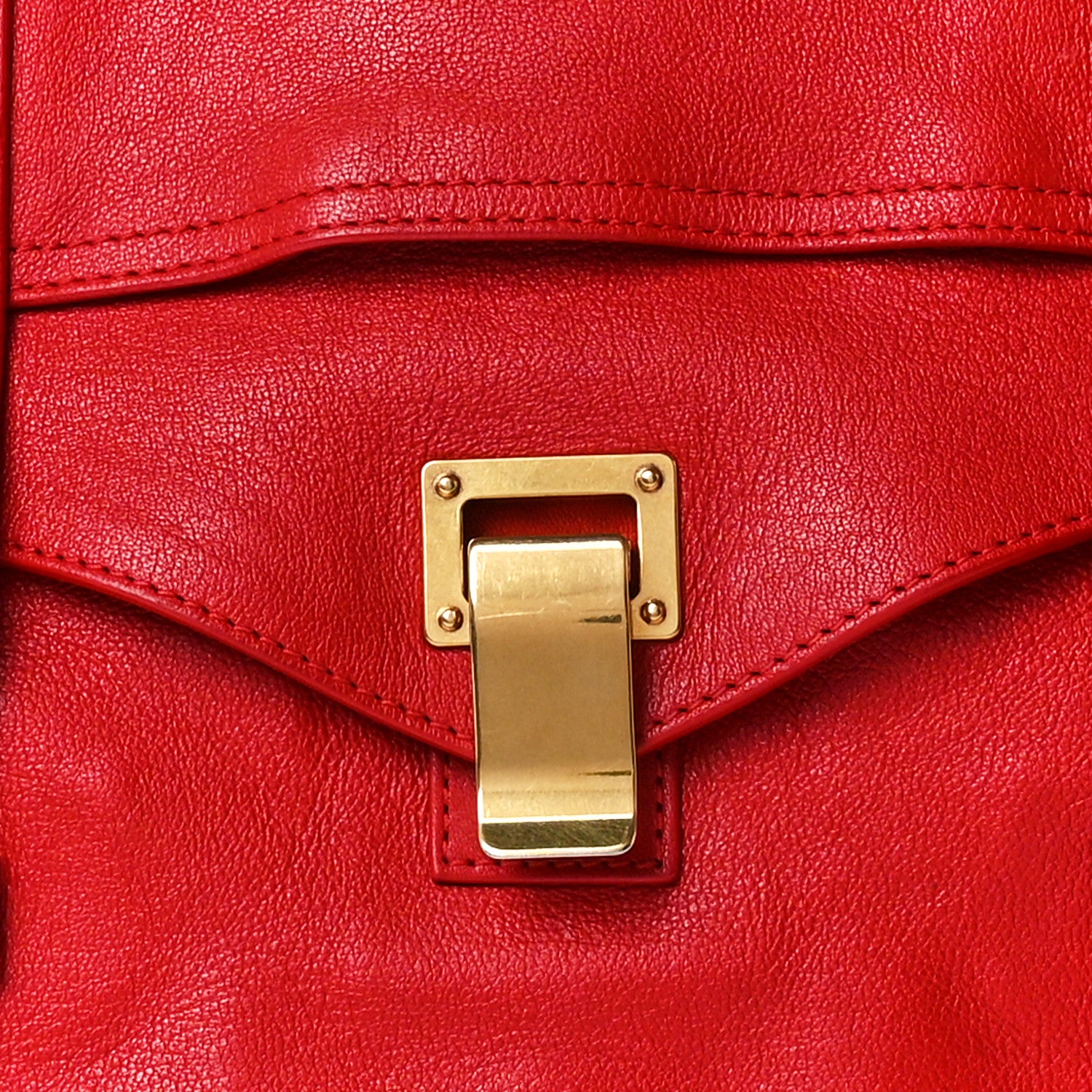 Proenza Schouler Lambskin Medium PS1 Satchel Bright Red 10 of 16
