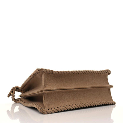 Fendi Flannel Woven Medium Peekaboo I SEE U Satchel Brown 3 of 8