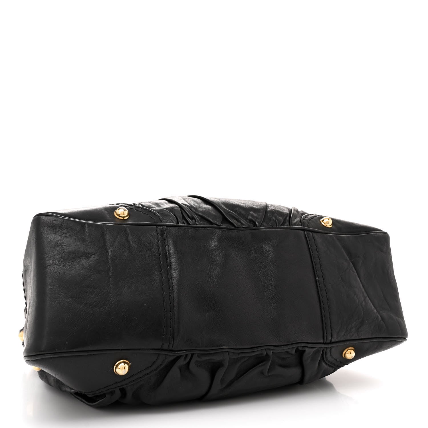 Gucci Calfskin Medium Jockey Hobo Black 4 of 15