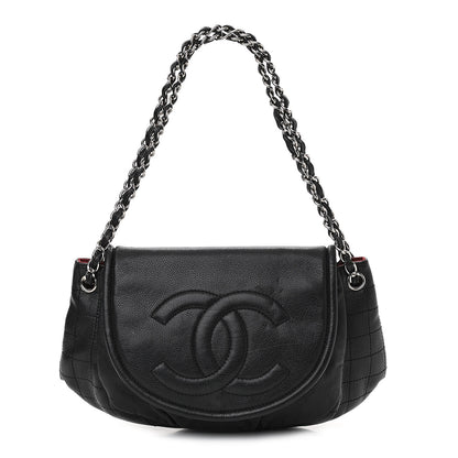 Chanel Caviar Half Moon Large Flap Black 1 of 10
