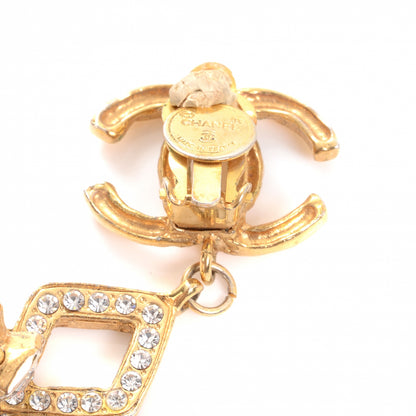 Chanel CC Dangle Clip On Earrings Gold 3 of 4