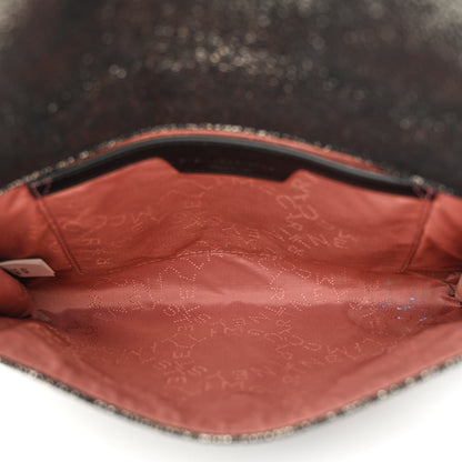 Stella McCartney Metallic Shaggy Deer Mini Falabella Crossbody Bag Black 5 of 12