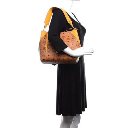 MCM Visetos Medium Klara Hobo Cognac Yellow 3 of 11