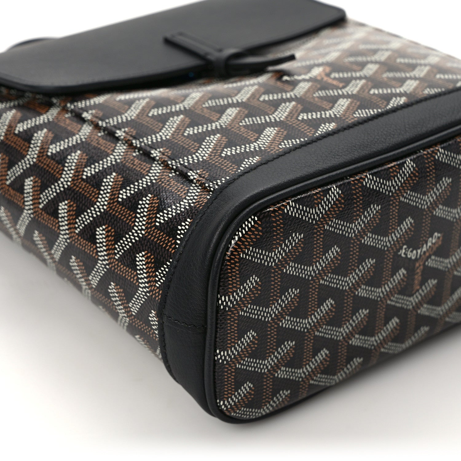 Goyard Goyardine Calfskin Mini Alpin Backpack Black 10 of 12