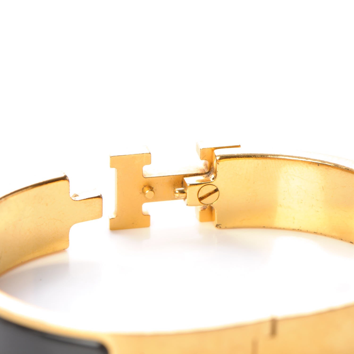 Hermes Enamel Narrow Clic Clac H Bracelet PM Black 5 of 7