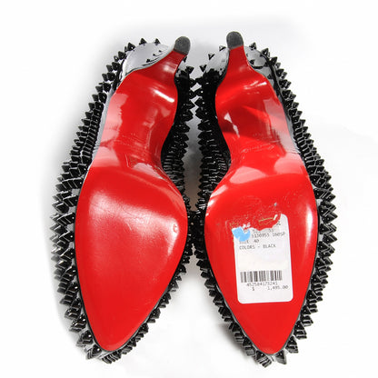 Christian Louboutin Patent Daffodile Spikes 160 Pumps 40 Black 5 of 6