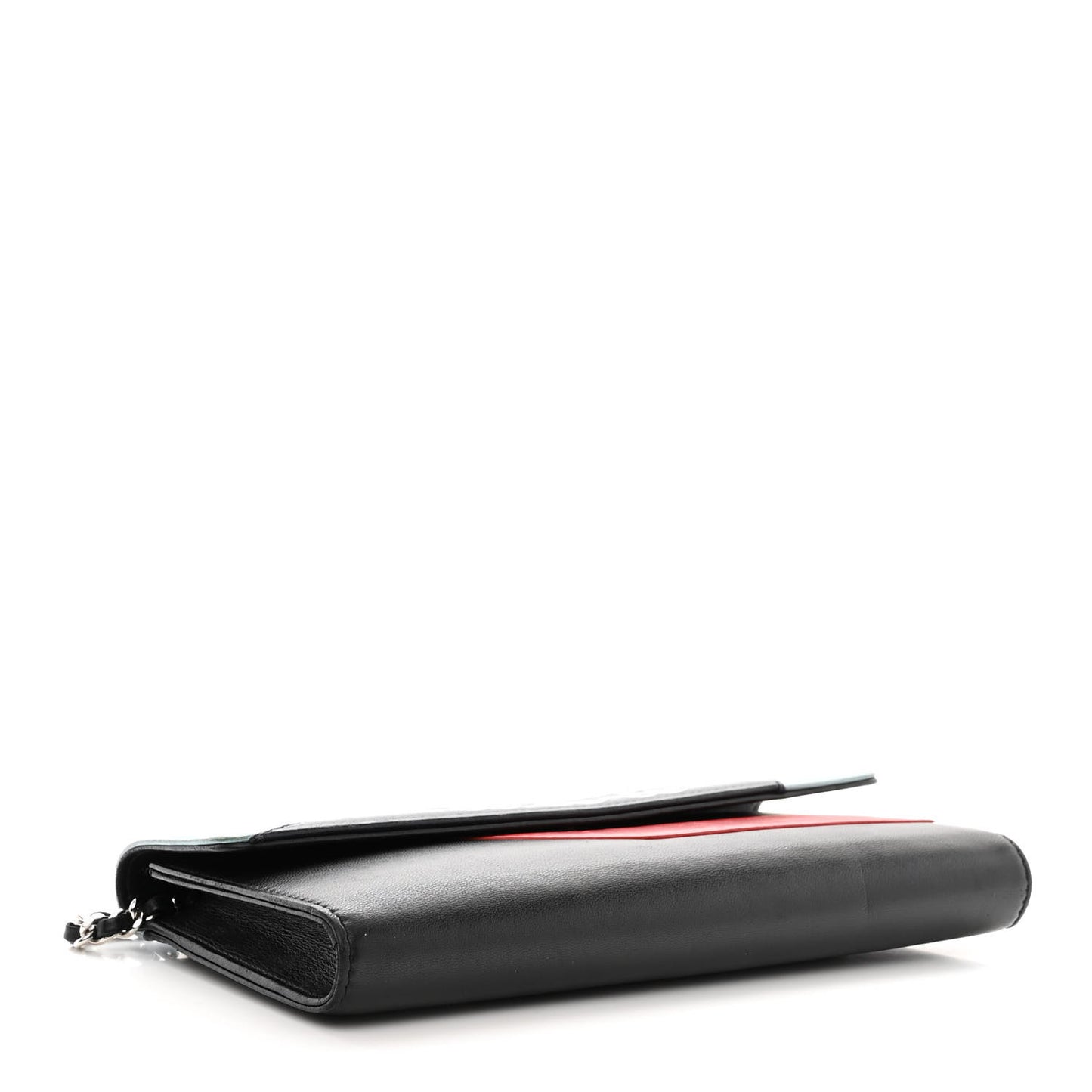 Lambskin Airlines Wallet On Chain WOC Blue Black Red