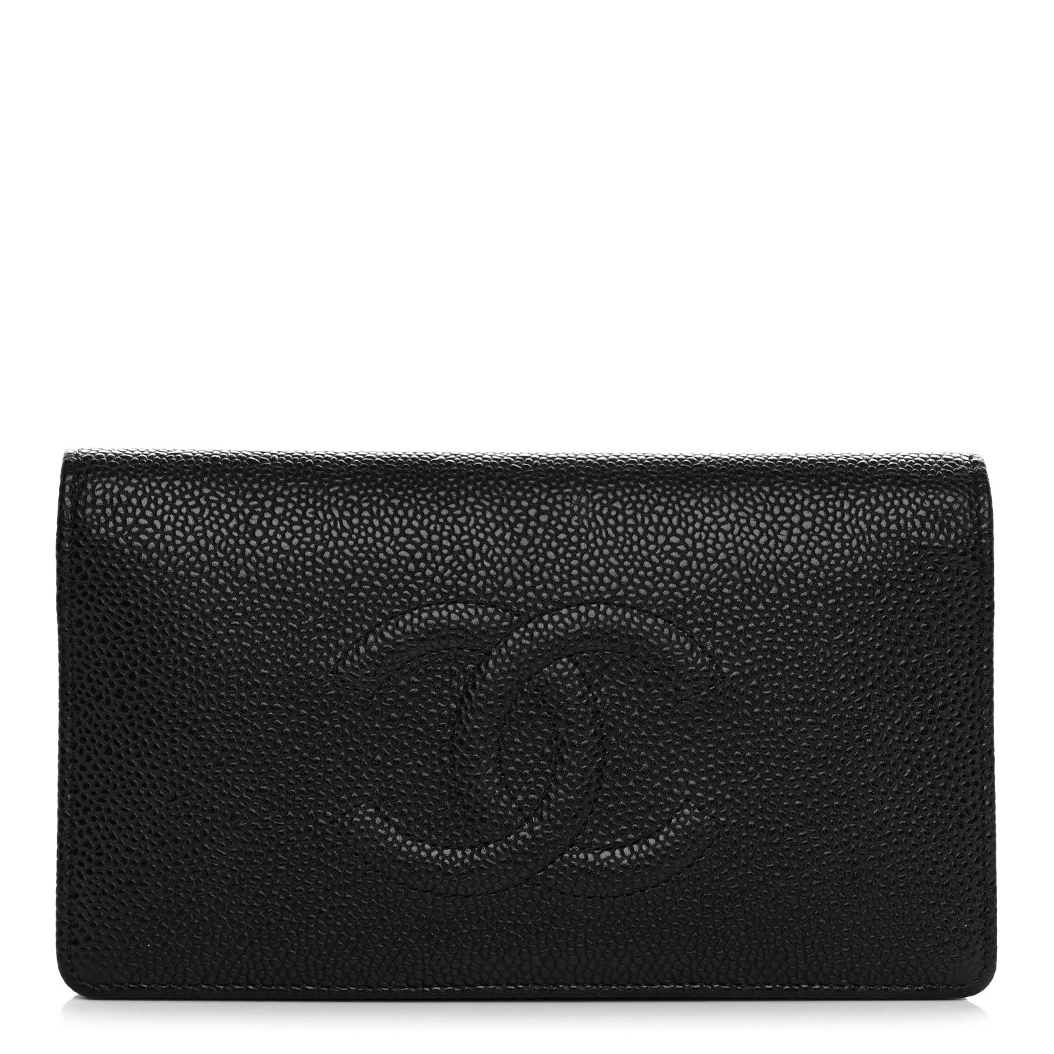 Chanel Caviar Timeless CC Yen Wallet Black 1 of 9