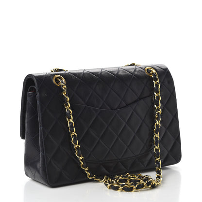 Chanel Lambskin Quilted Medium Double Flap Navy 4 of 12