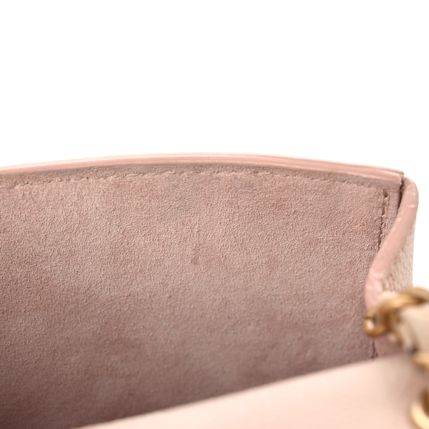 Chanel Grained Calfskin Mini Square Classic Pure Flap Nude 13 of 29