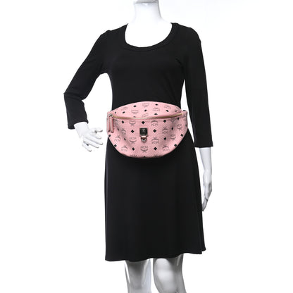 MCM Visetos Small Fusten Belt Bag Powder Pink 2 of 8