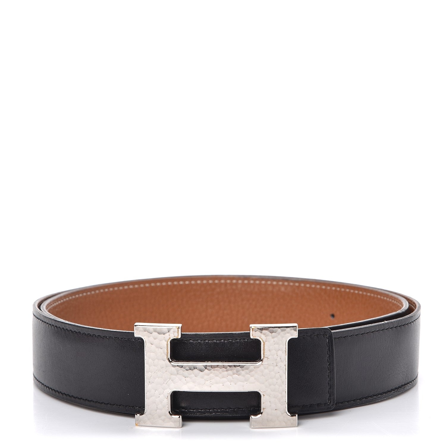 Hermes Box Togo 32mm H Belt 90 Black Gold 1 of 10