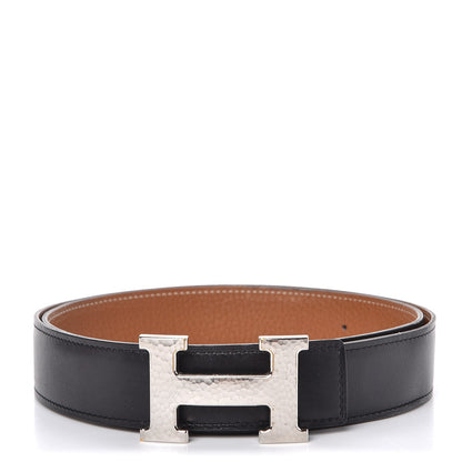 Hermes Box Togo 32mm H Belt 90 Black Gold 1 of 10