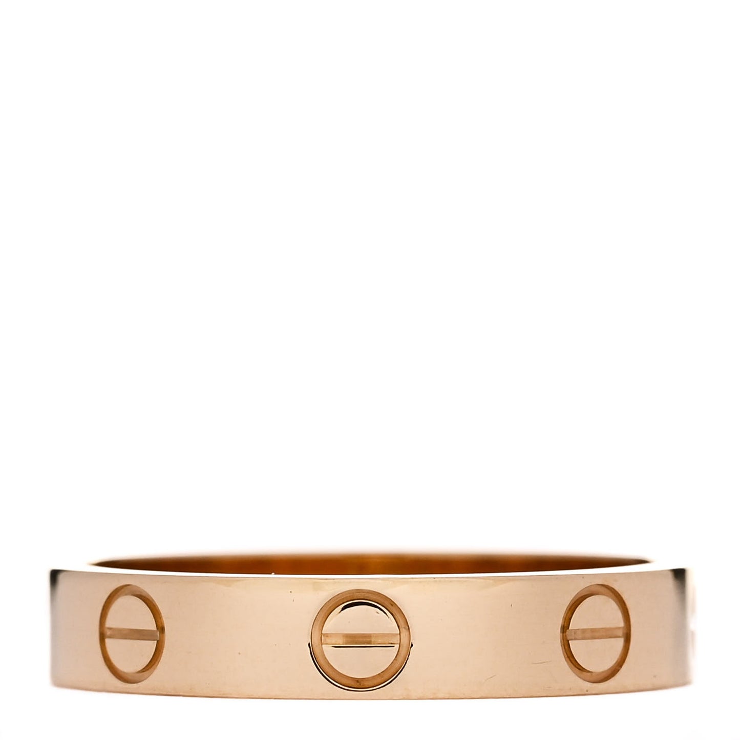 18K Yellow Gold 3.5mm LOVE Wedding Band Ring 54 6.75