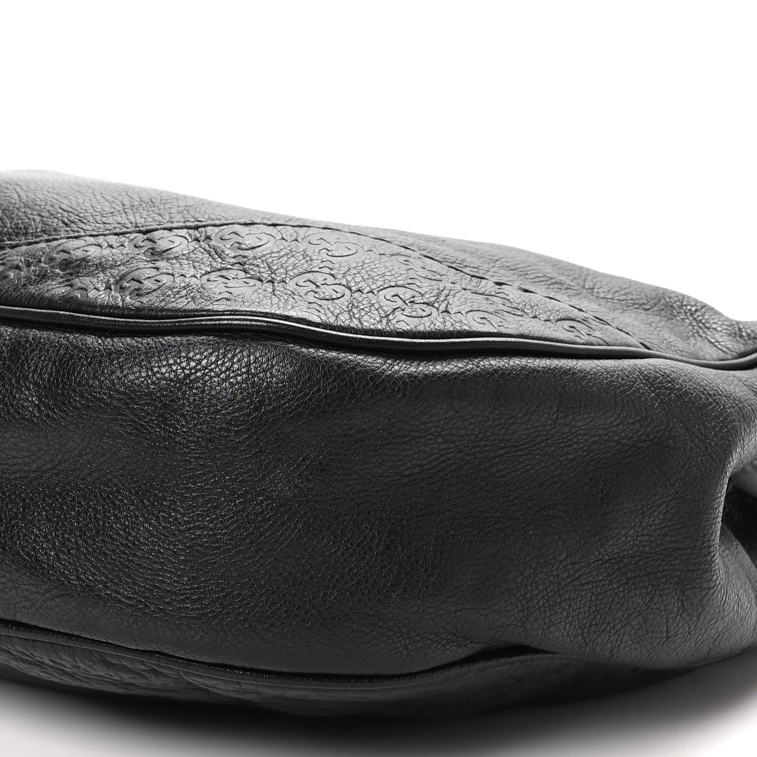 Gucci Guccissima Medium Charlotte Hobo Black 10 of 12