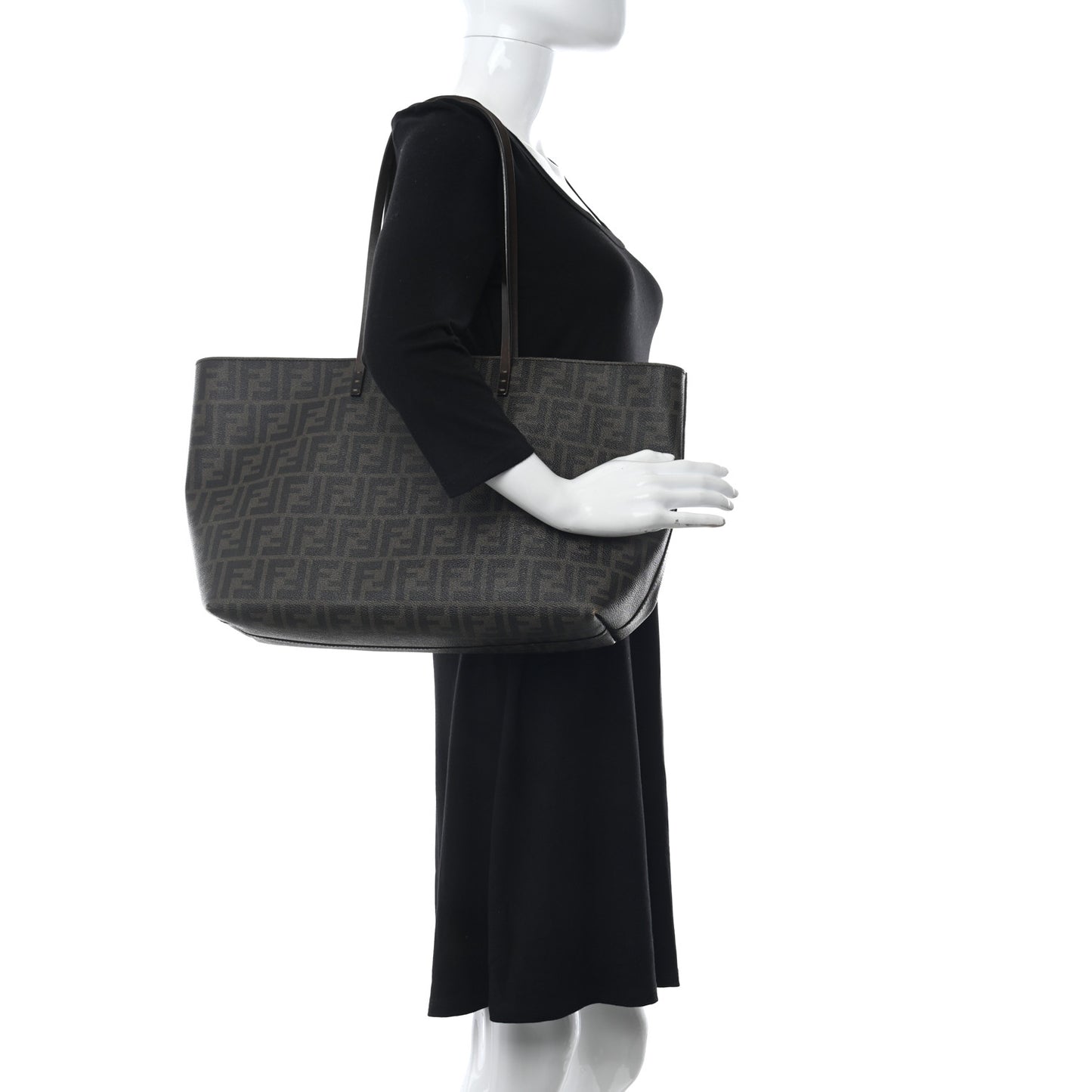 Zucca Spalmati Medium Roll Tote Tobacco Moro